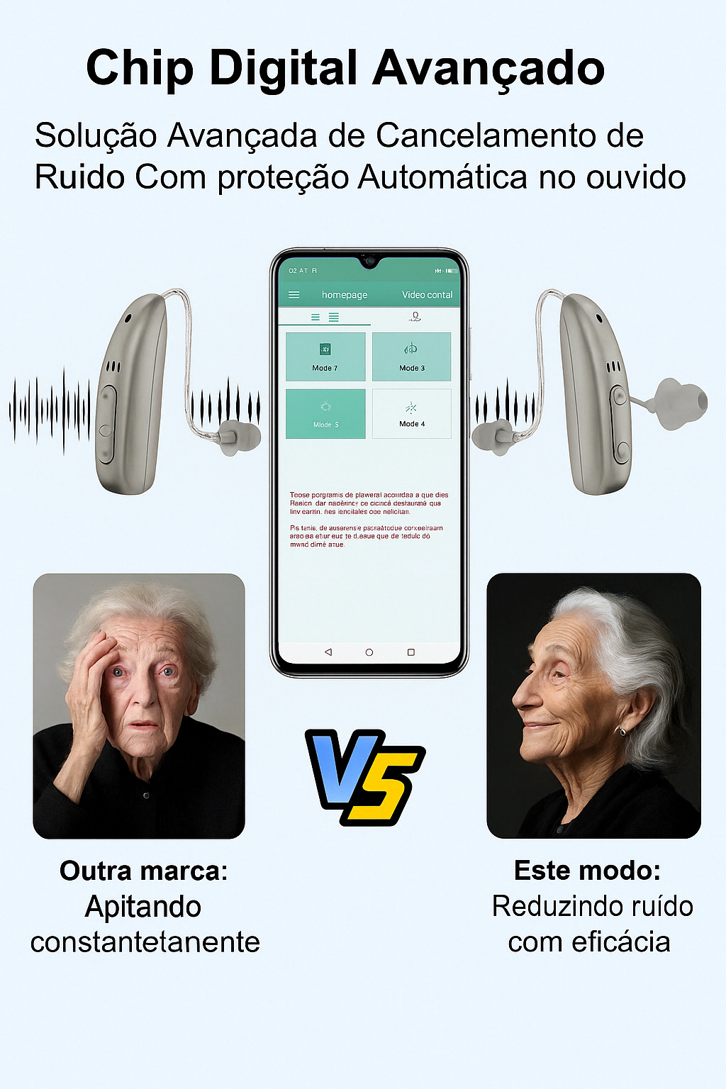 Clarity Pro Max: Aparelho Auditivo Digital Recarregável BTE
