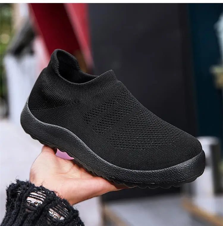 Tênis Ortopédico Feminino confortável, respirável e sem cadarço- Confort Walk Flex™
