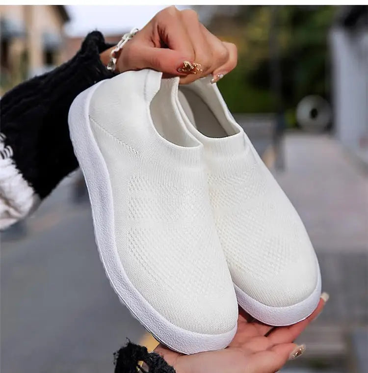 Tênis Ortopédico Feminino confortável, respirável e sem cadarço- Confort Walk Flex™