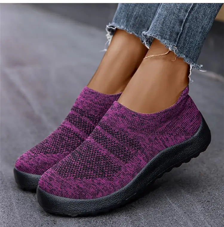 Tênis Ortopédico Feminino confortável, respirável e sem cadarço- Confort Walk Flex™