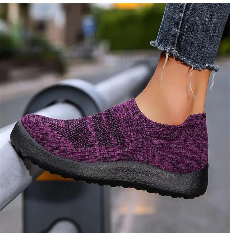 Tênis Ortopédico Feminino confortável, respirável e sem cadarço- Confort Walk Flex™