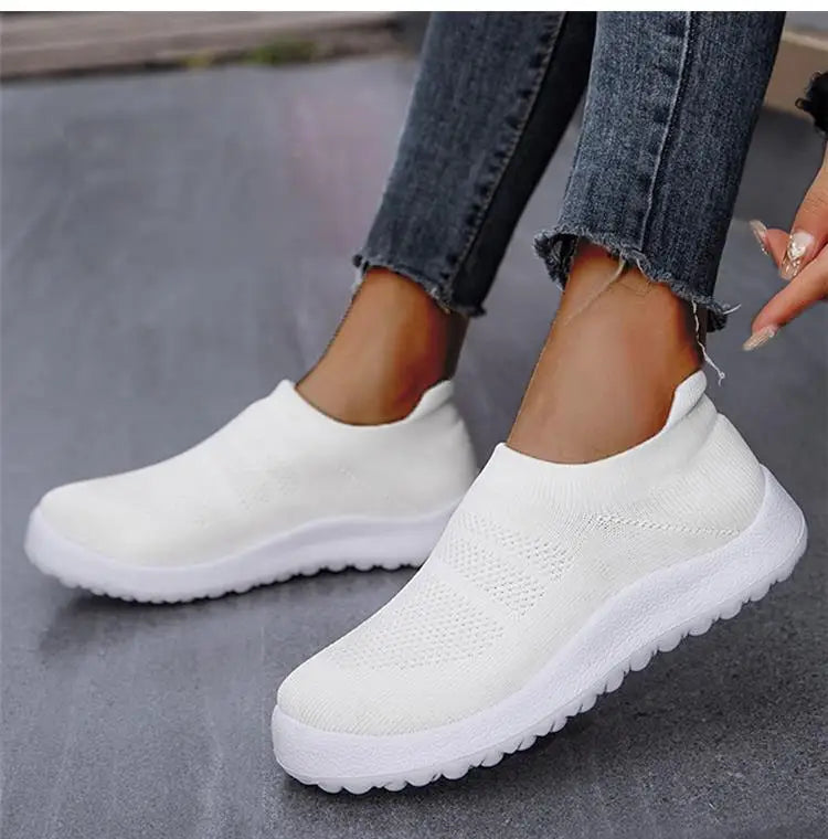 Tênis Ortopédico Feminino confortável, respirável e sem cadarço- Confort Walk Flex™