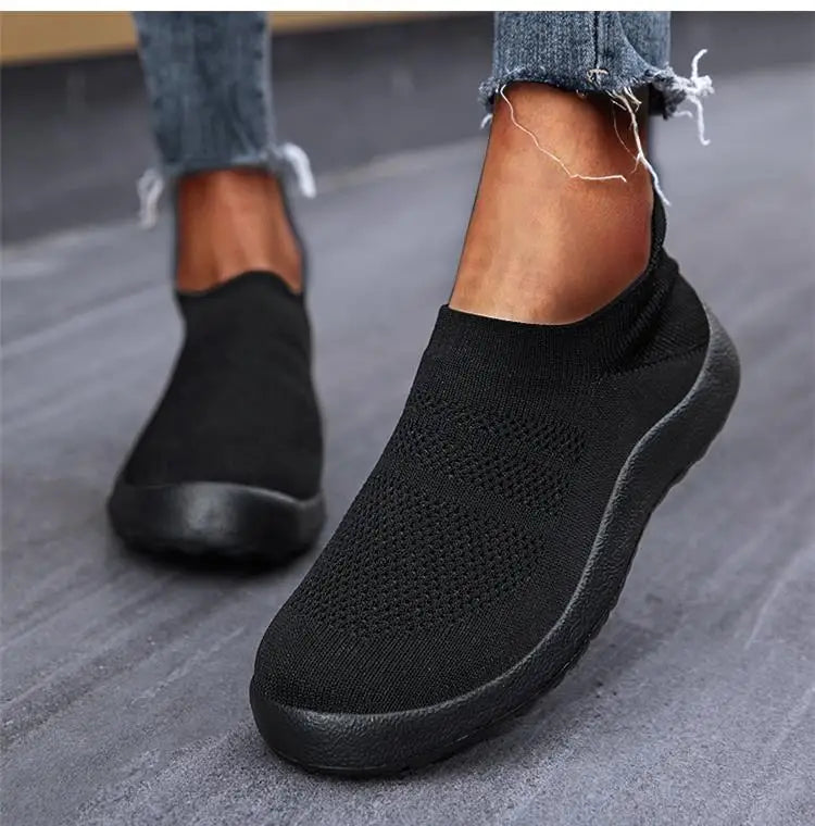 Tênis Ortopédico Feminino confortável, respirável e sem cadarço- Confort Walk Flex™