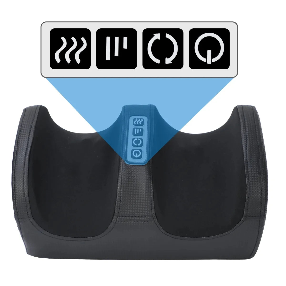 Massageador de Pés Elétrico OrthoRelax™ – Shiatsu 3D com Aquecimento e Alívio Profundo