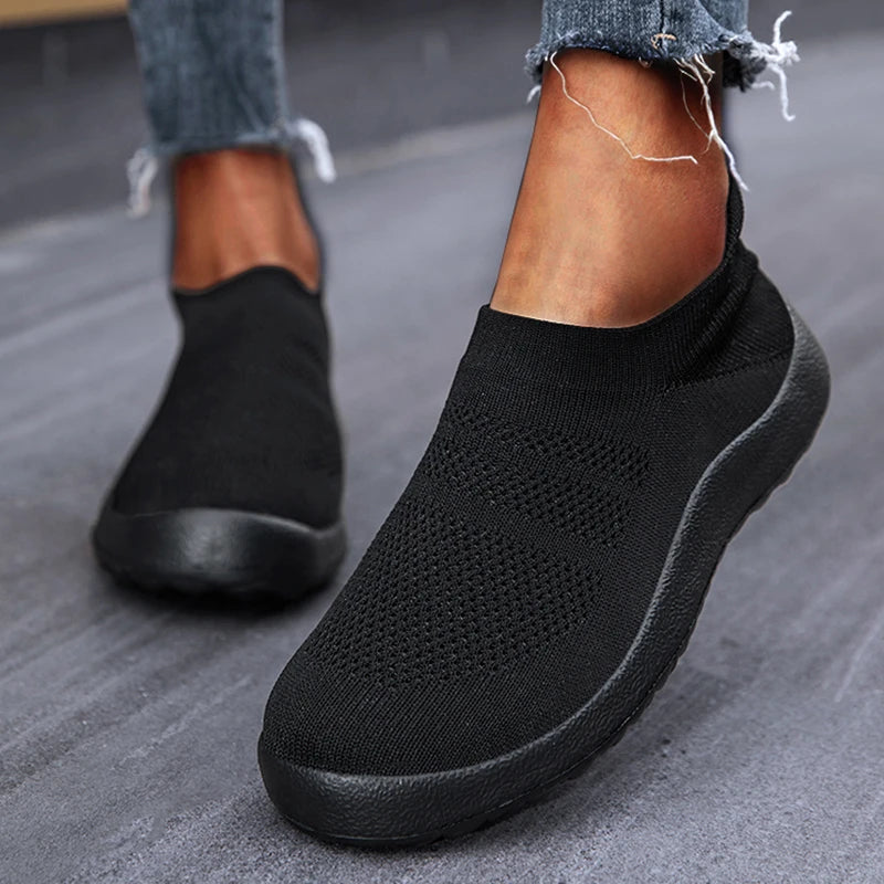 Tênis Ortopédico Feminino confortável, respirável e sem cadarço- Confort Walk Flex™