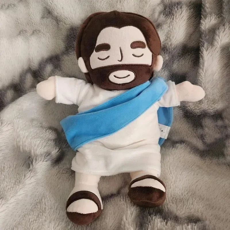 KIT 02 Jesus de Pelúcia Calmante com Respiração, Som e Luz