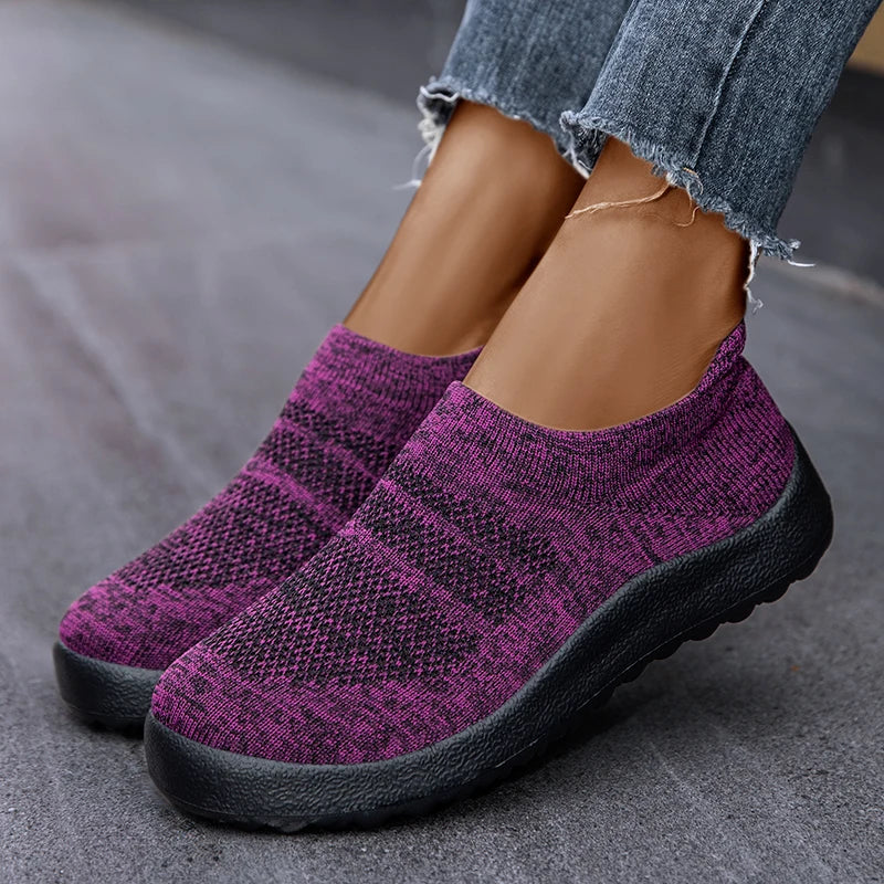 Tênis Ortopédico Feminino confortável, respirável e sem cadarço- Confort Walk Flex™