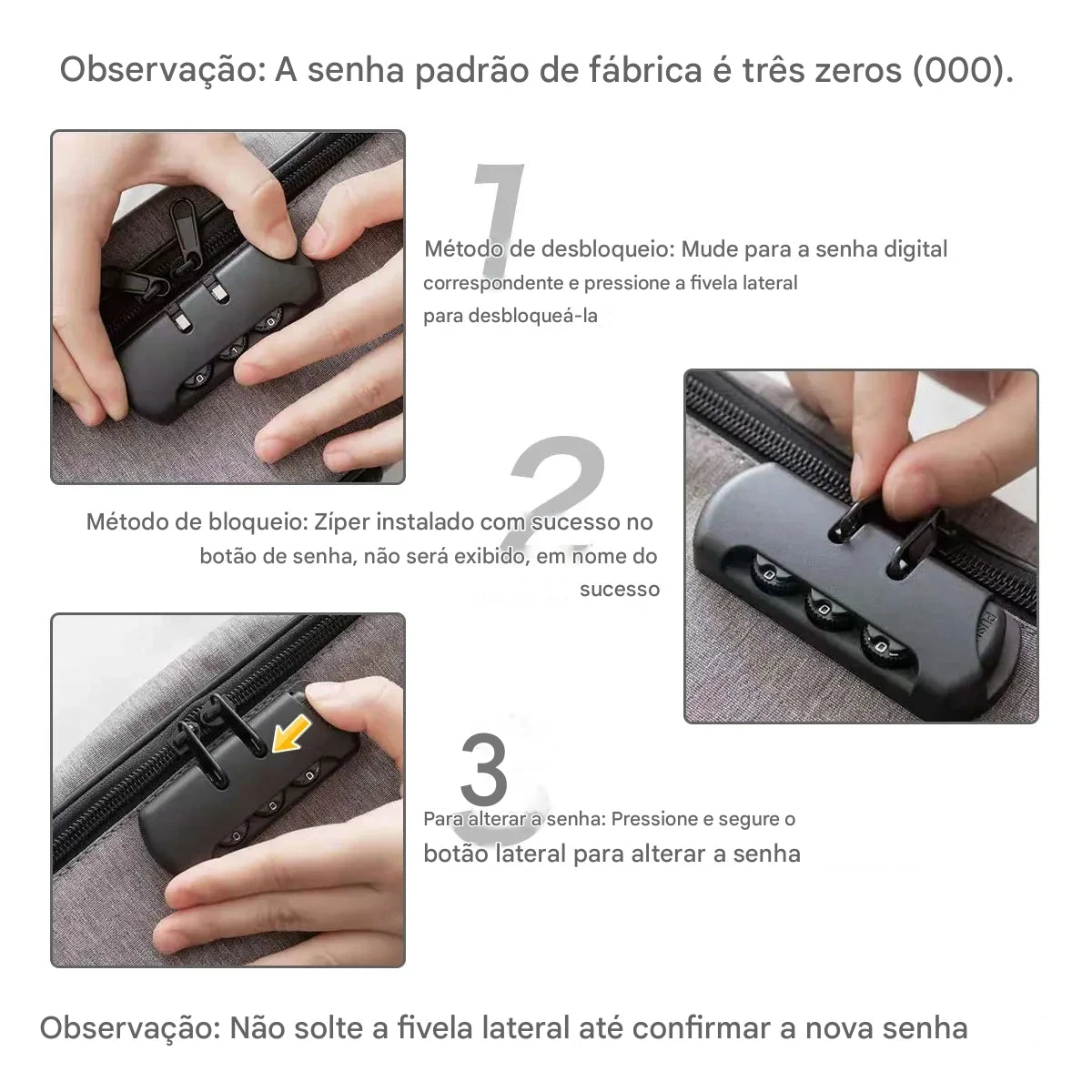 Organizador de Documentos 3 Camadas com Trava de Segurança – Pasta Multifuncional