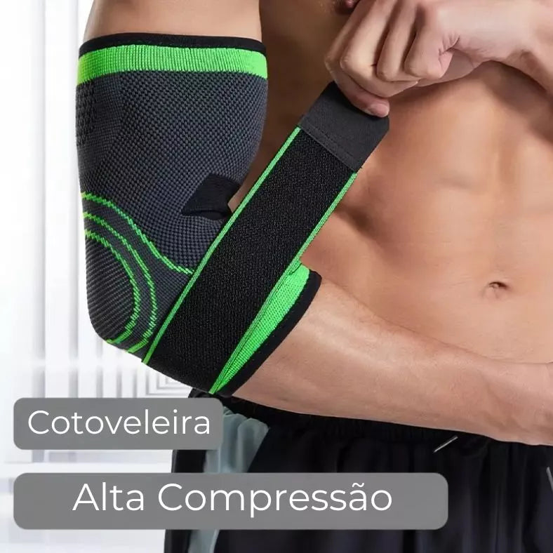 Kit- 02 Cotoveleiras Ajustável Alta Compressão Ortopédica- Confort Pro