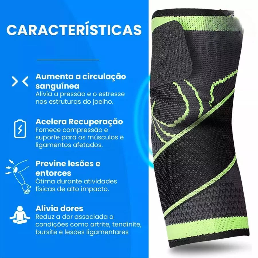 Kit- 02 Cotoveleiras Ajustável Alta Compressão Ortopédica- Confort Pro