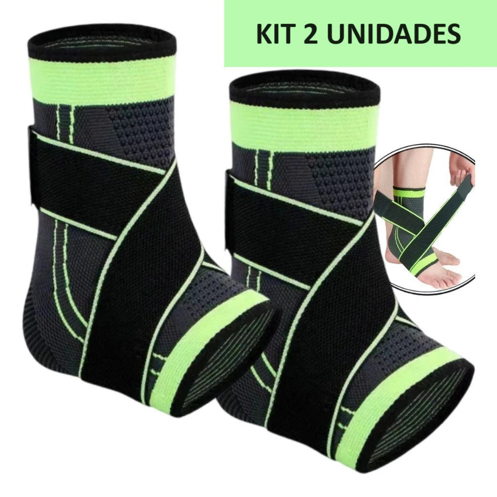 Kit- 02 Tornozoleiras Premium de Compressão- Confort Pro