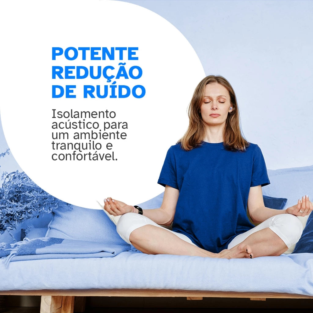 Tampão de Ouvido Anti-Ronco Lavável- SleepPro