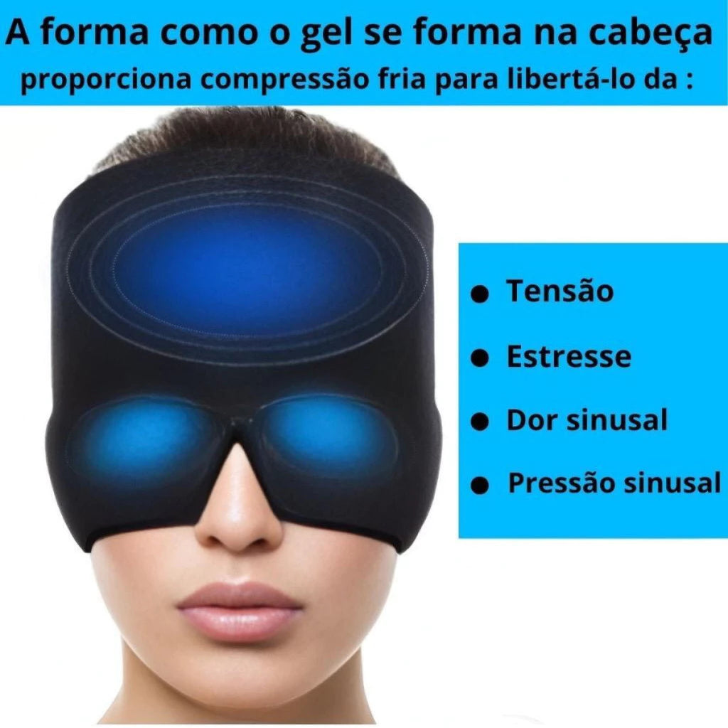 Kit 02 Toucas Terapêuticas de Gel – Alívio Imediato para Dores de Cabeça e Enxaqueca
