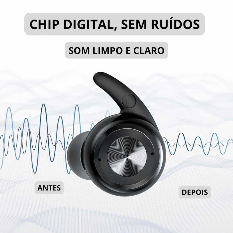 Mini Aparelho Auditivo Recarregável Bluetooh- LANÇAMENTO!