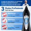 Irrigador Bucal Profissional Mornwell D52 Sem Fio IPX7 Alta Pressão 300ML