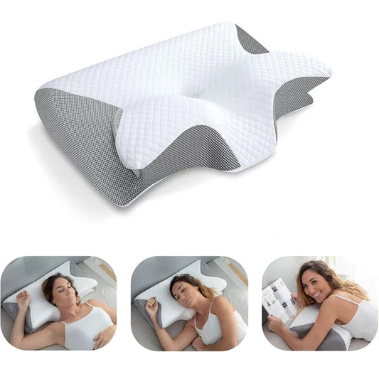Travesseiro Ortopédico de Espuma de Memória- OrthoSleep™ 2 em 1