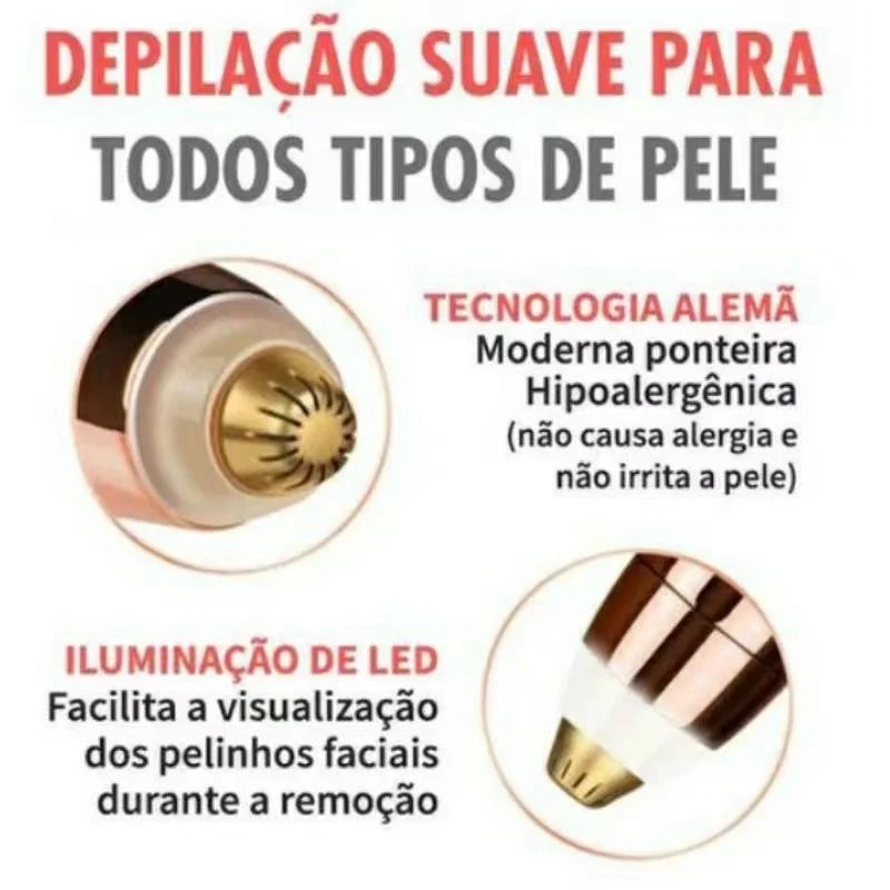 Caneta Depiladora para Sobrancelha e Buço