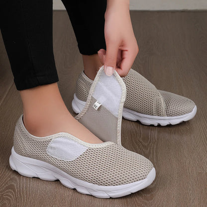 Tênis Ortopédico Feminino para Pés Inchados, Largos e com Joanetes – ConfortWalk™