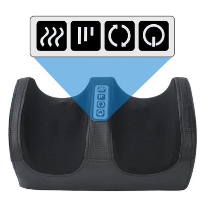 Massageador de Pés Elétrico OrthoRelax™ – Shiatsu 3D com Aquecimento e Alívio Profundo