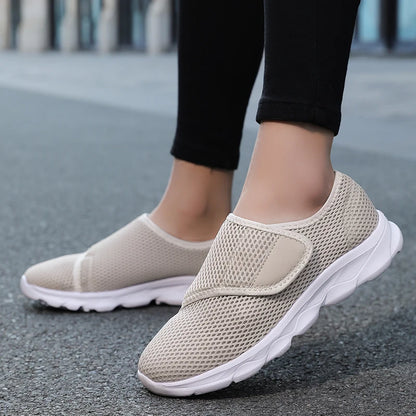 Tênis Ortopédico Feminino para Pés Inchados, Largos e com Joanetes – ConfortWalk™