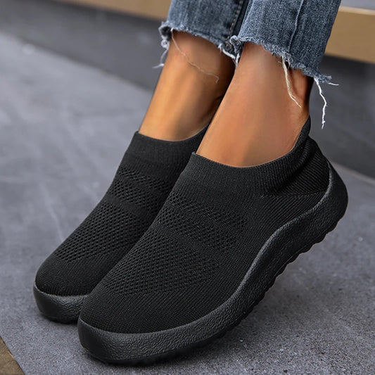 Tênis Ortopédico Feminino confortável, respirável e sem cadarço- Confort Walk Flex™