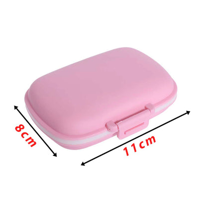 Kit 02 Porta Comprimidos Portátil com 8 Divisórias – Organizador de Remédios de Bolsa