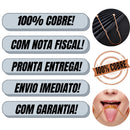 Kit 02 Raspadores de Língua de Cobre + Estojo Antibactérias de Brinde