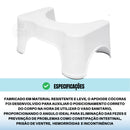 Banquinho De Cócoras Apoio De Pé P/ Fazer Coco Vaso Sanitário