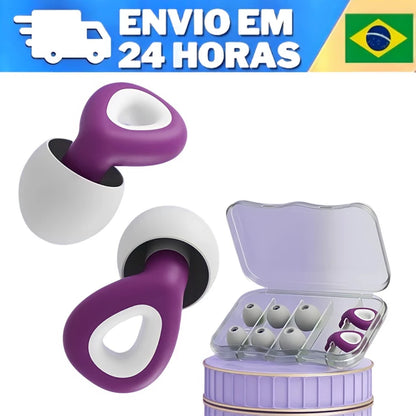 Tampão de Ouvido Anti-Ronco Lavável- SleepPro