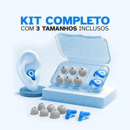 Tampão de Ouvido Anti-Ronco Lavável- SleepPro