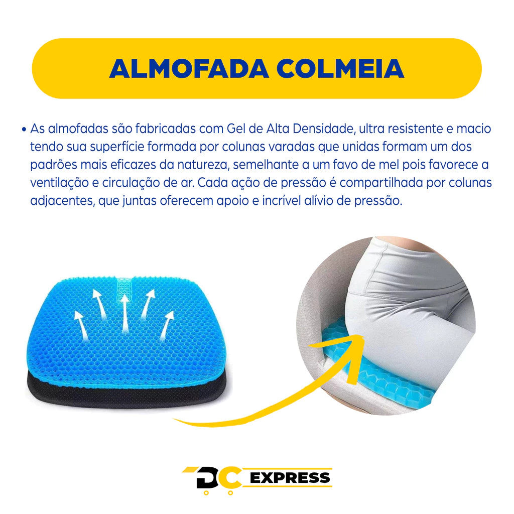 Kit 2 Almofadas Egg Sitter – Conforto e Suporte para Coluna