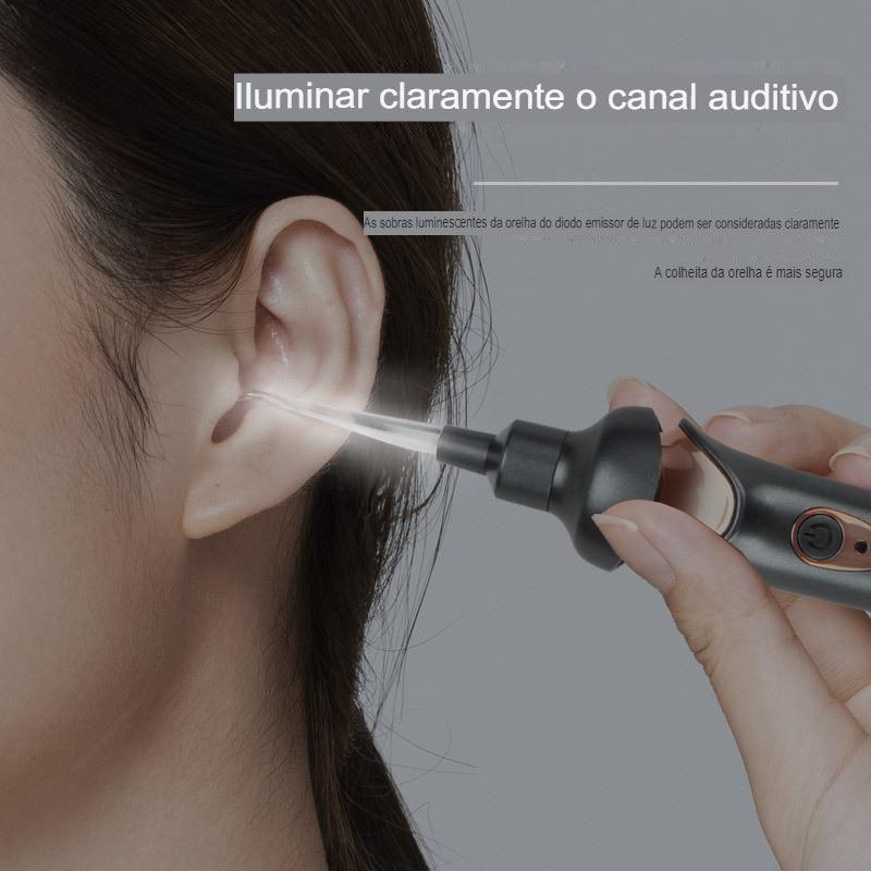 Removedor de Cera de Ouvido a Vácuo - Ear Vacuum Cleaner - Utilidade Genial